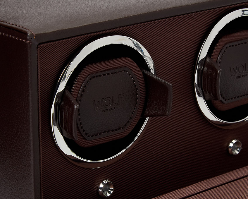 Cub Double Watch Winder with Cover Cub Double Watch Winder with Cover