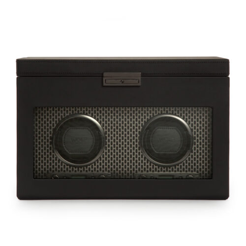 Axis Double Watch Winder with Storage Axis Double Watch Winder with Storage