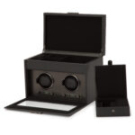 Axis Double Watch Winder with Storage Axis Double Watch Winder with Storage