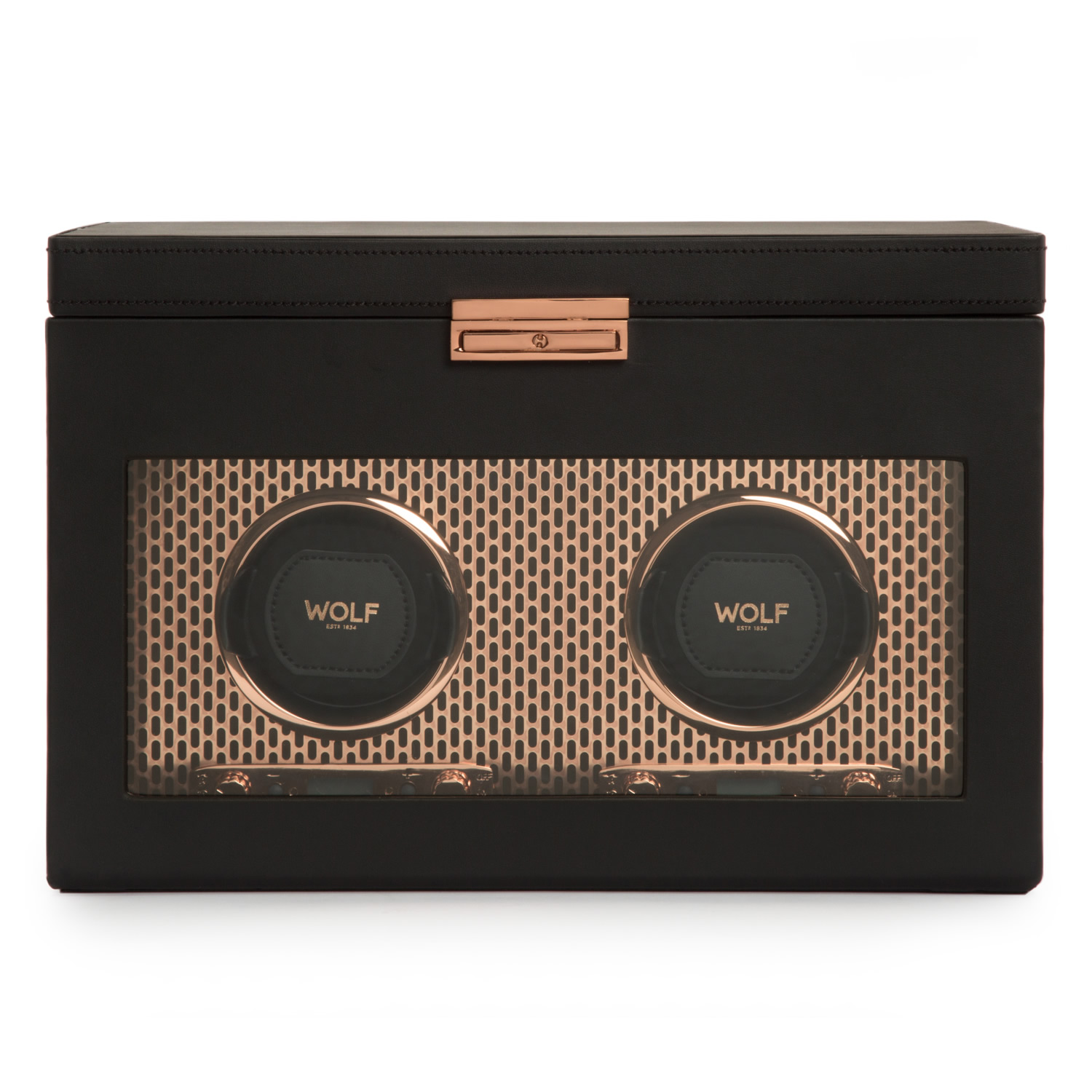 Axis Double Watch Winder with Storage