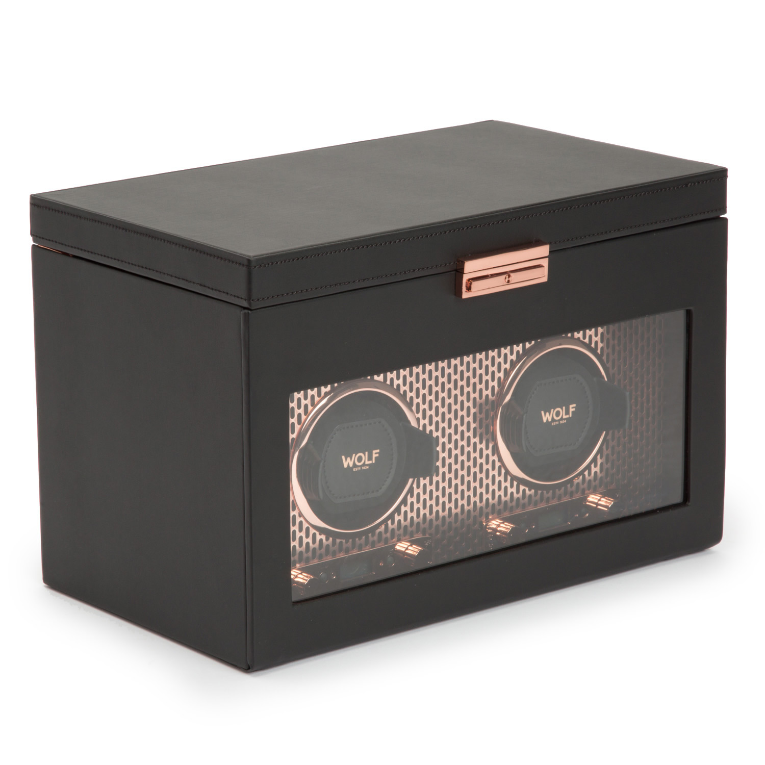 Axis Double Watch Winder with Storage