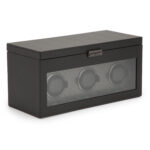 Axis Triple Watch Winder with Storage Axis Triple Watch Winder with Storage