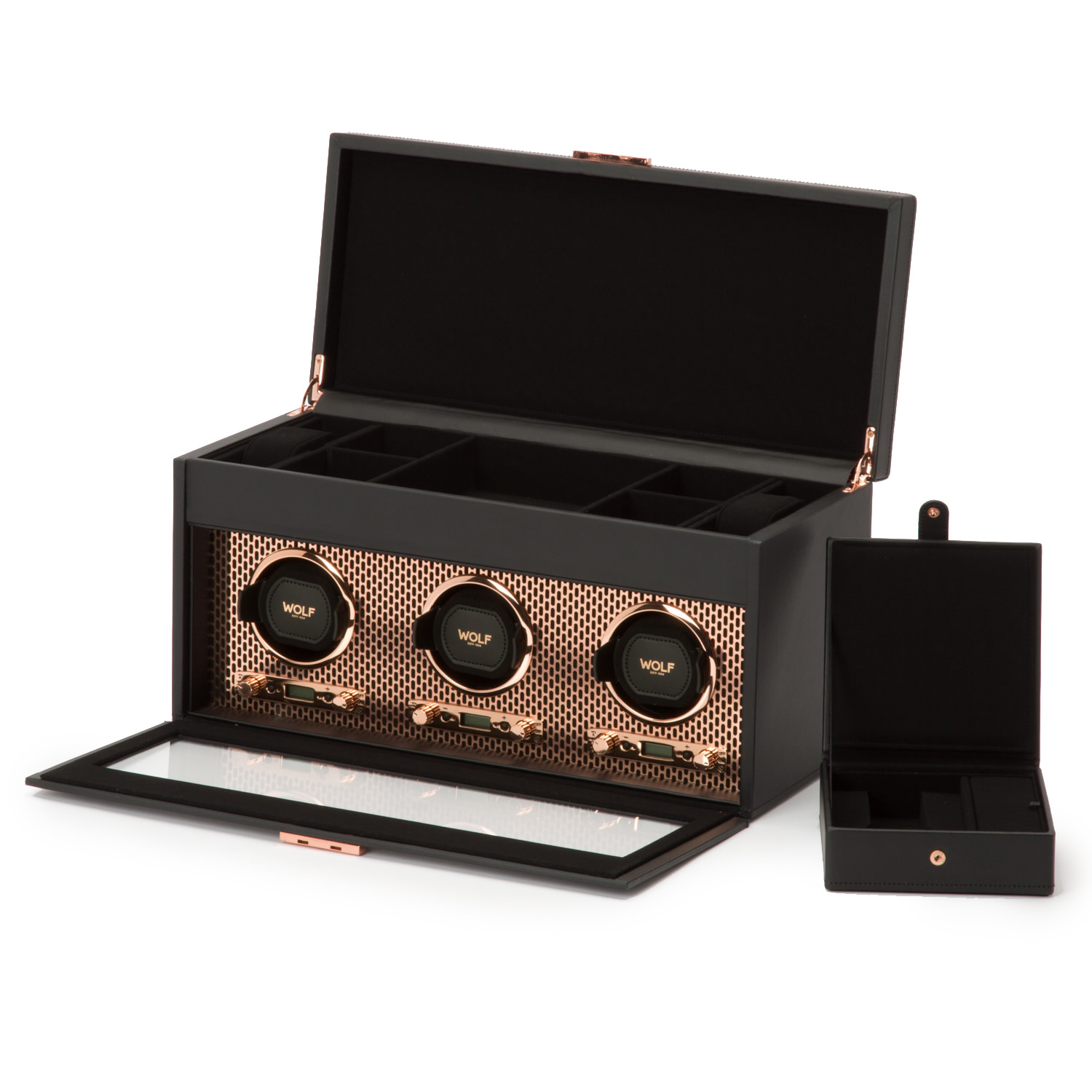 Axis Triple Watch Winder with Storage