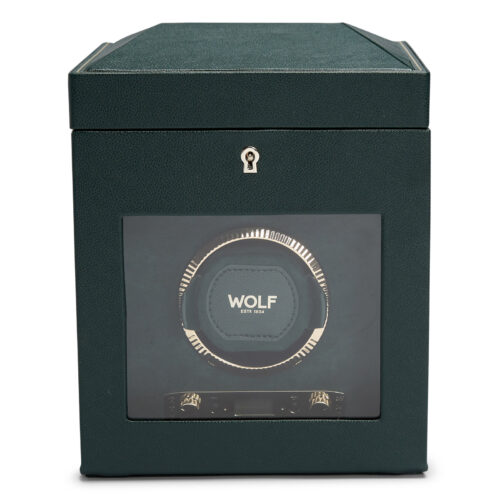 British Racing Single Watch Winder with Storage British Racing Single Watch Winder with Storage