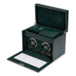 British Racing Double Watch Winder with Storage British Racing Double Watch Winder with Storage