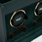 British Racing Double Watch Winder with Storage British Racing Double Watch Winder with Storage