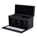 British Racing Triple Watch Winder with Storage British Racing Triple Watch Winder with Storage