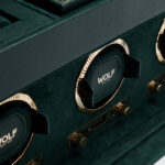 British Racing Triple Watch Winder with Storage British Racing Triple Watch Winder with Storage