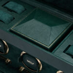 British Racing Triple Watch Winder with Storage British Racing Triple Watch Winder with Storage