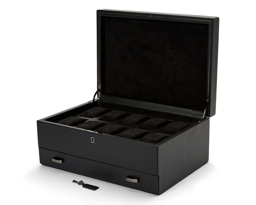 British Racing 10 Piece Watch Box with Drawer