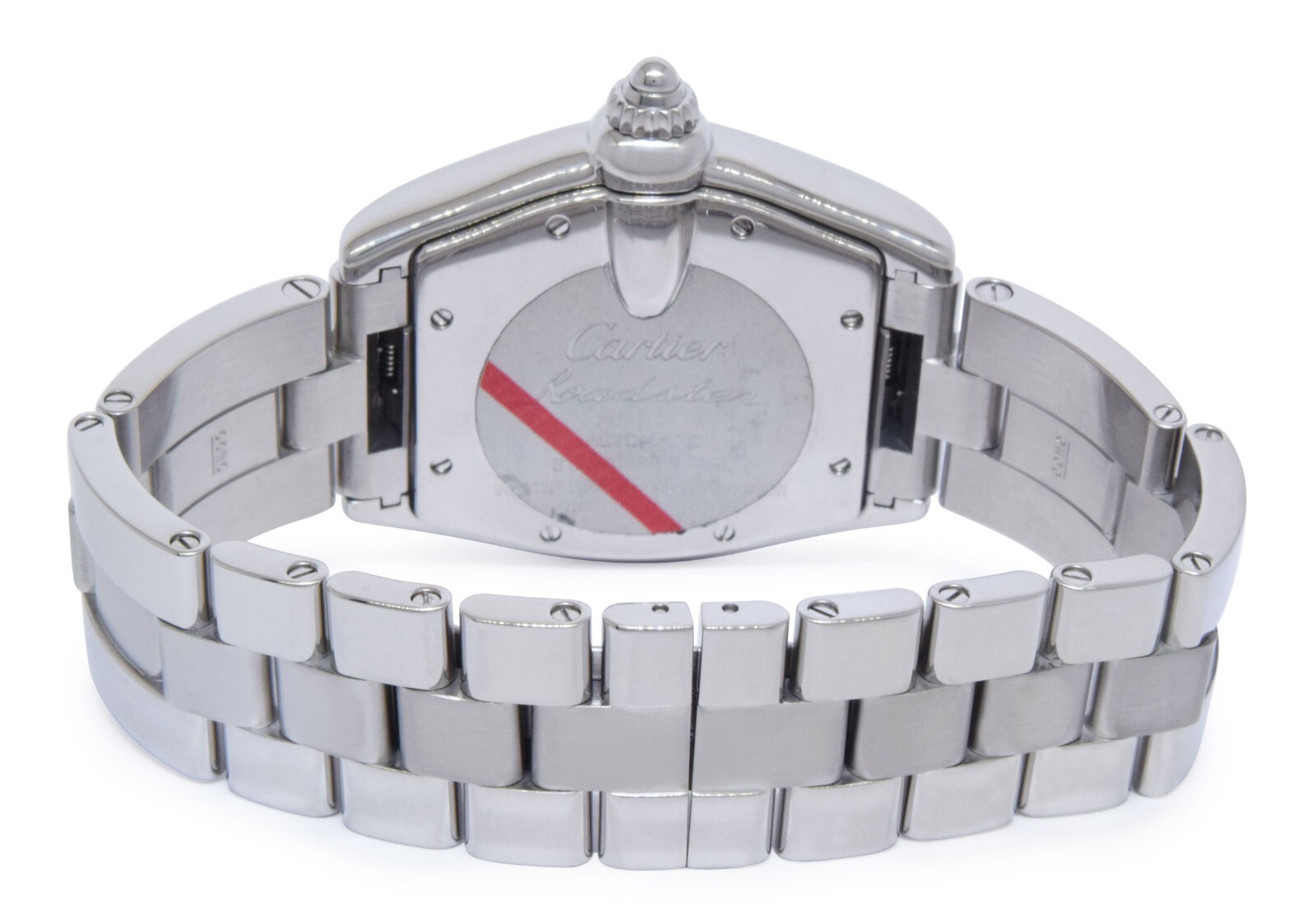 Cartier Roadster Stainless Steel Silver Arabic Dial Mens Automatic Watch 2510