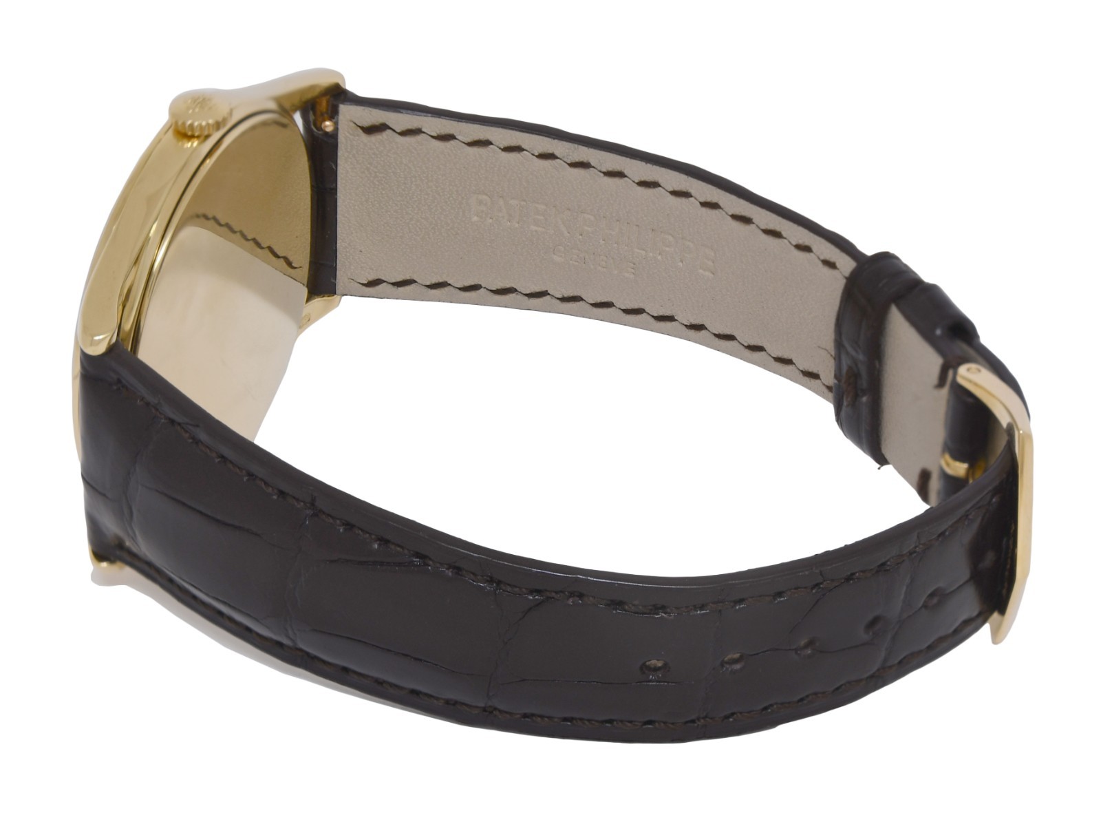 Patek Philippe 5196 Calatrava 18k Yellow Gold Mens 37mm Manual Watch 5196J