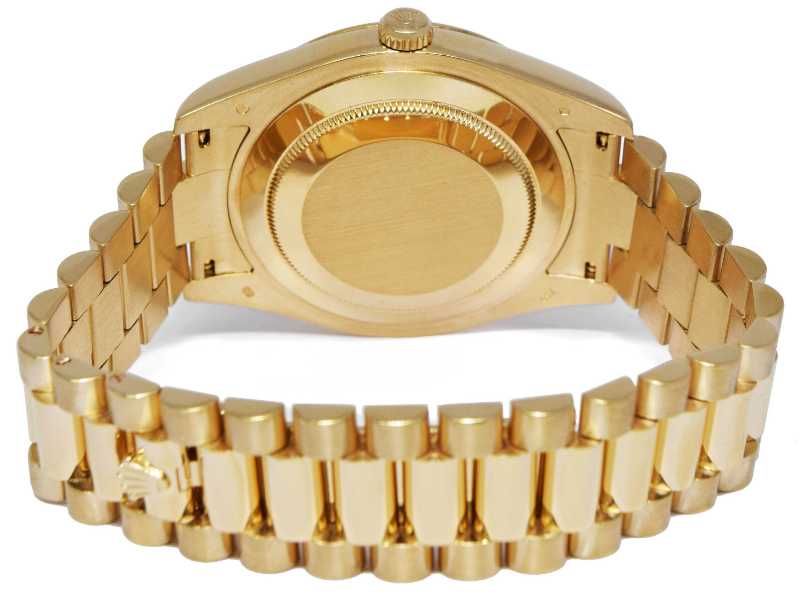 Rolex Day-Date II President 18k Yellow Gold Champagne Roman Watch '12+ 218238