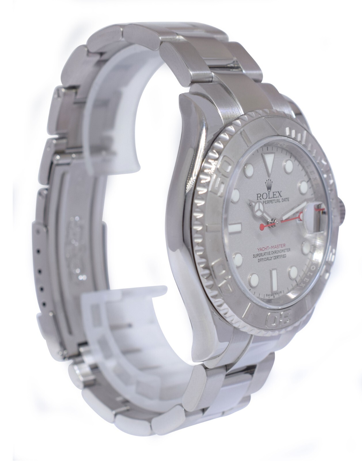 Rolex Yacht-Master Stainless Steel & Platinum Mens 40mm Automatic Watch M 16622