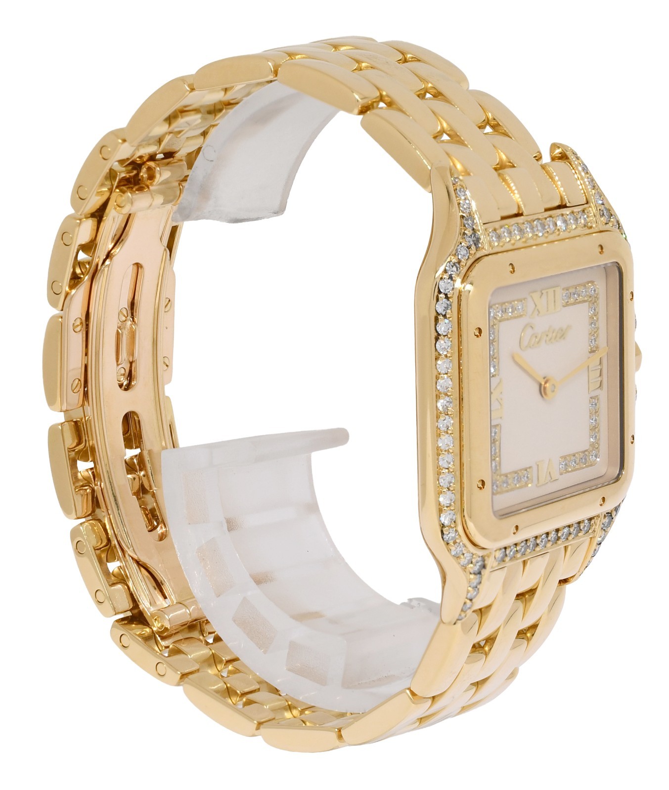 Cartier Panthere Large 18k Yellow Gold & Diamond Quartz Watch 883969