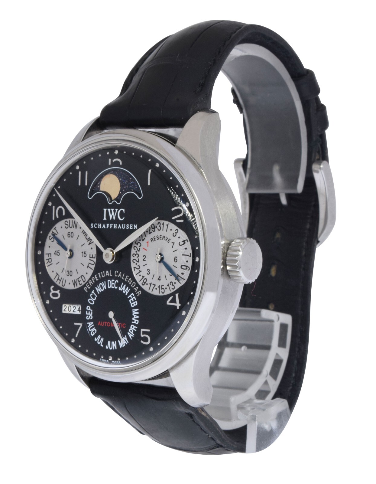 IWC Portugieser Perpetual Calendar Moon Steel Limited 25 Pieces Watch IW502113 IWC Portugieser Perpetual Calendar Moon Steel Limited 25 Pieces Watch IW502113