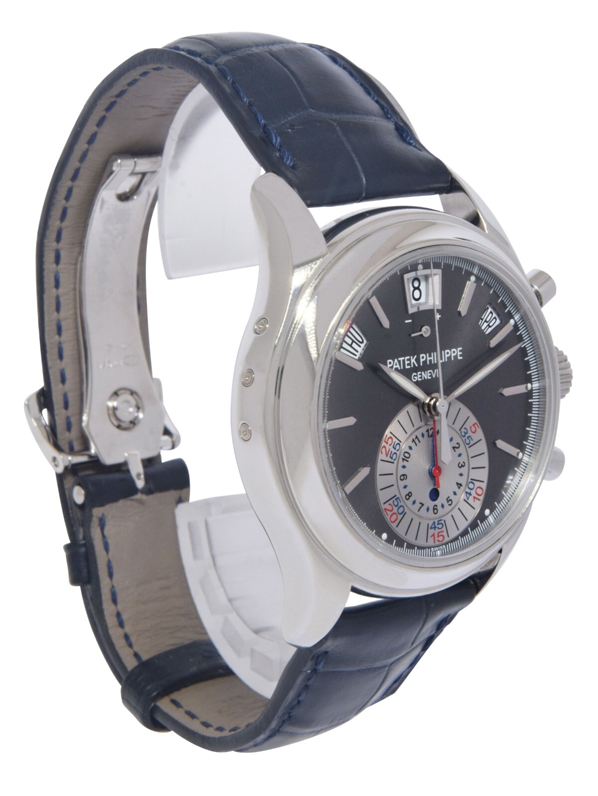 Patek Philippe 5960 Annual Calendar Chronograph Platinum Watch Box/Papers 5960P