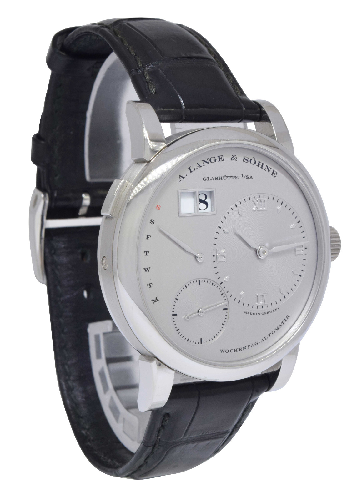 A. Lange & Sohne Lange 1 Daymatic Platinum Watch Box/Papers 320.025