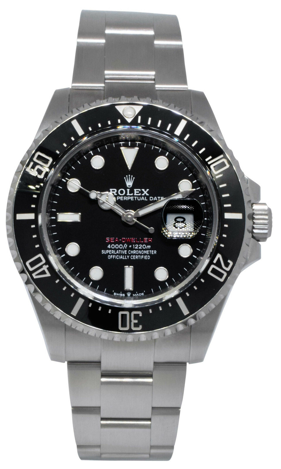 Rolex Red Sea-Dweller 50th Steel/Ceramic Black Dial 43mm Watch B/P '21 126600