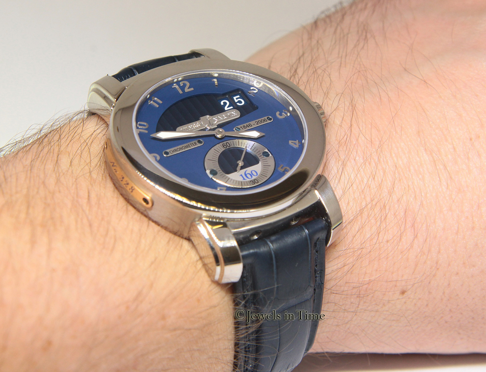 Ulysse Nardin 160th Anniversary 18k White Gold Mens Watch 1600-100 Box/Papers