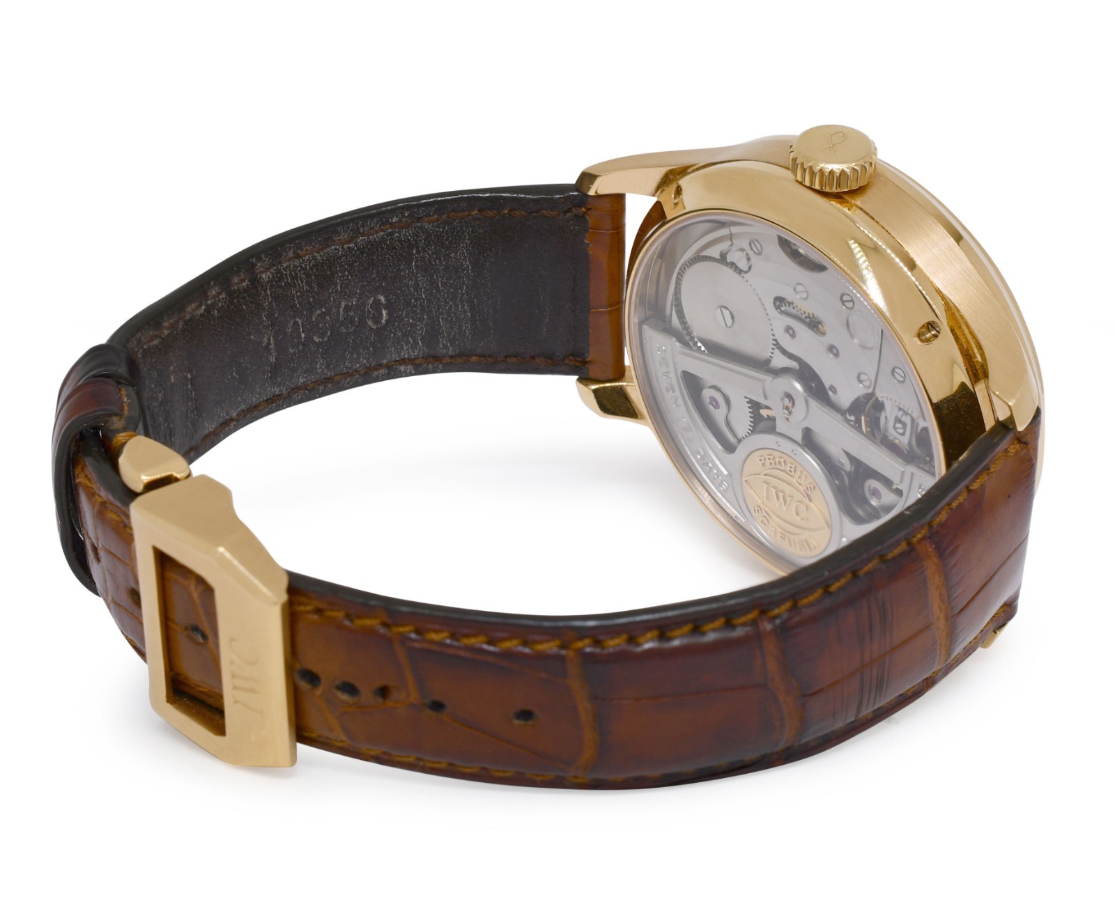 IWC Portuguese Perpetual Calendar 18k Rose Gold Double Moon 44mm Watch B/P 5021