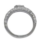 0.90 Carat Pave Diamond & 14k White Gold Ring Size 5.5 0.90 Carat Pave Diamond & 14k White Gold Ring Size 5.5