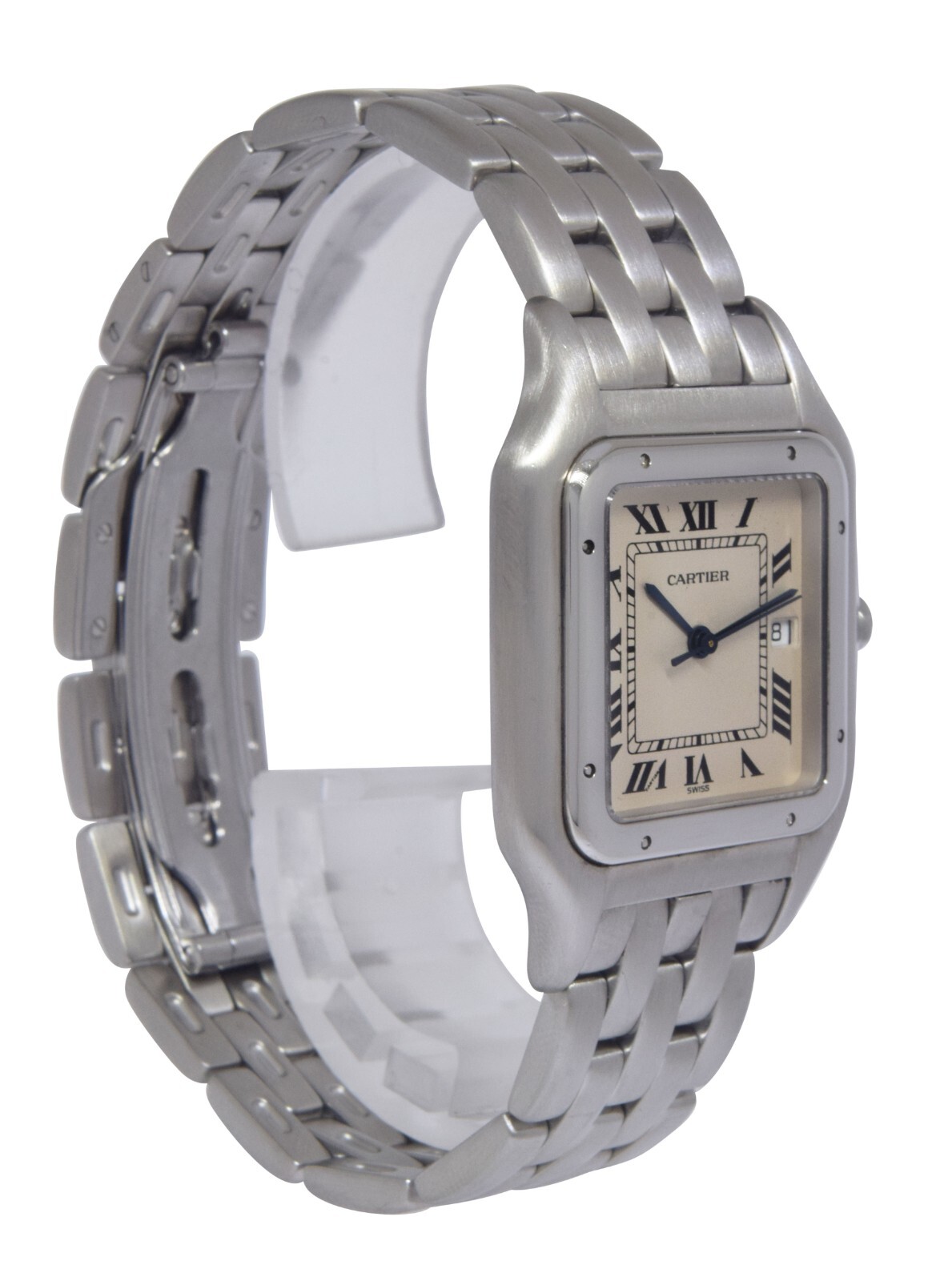 Cartier Panthere Jumbo Stainless Steel Silver Roman Dial Quartz Watch 1300 Cartier Panthere Jumbo Stainless Steel Silver Roman Dial Quartz Watch 1300