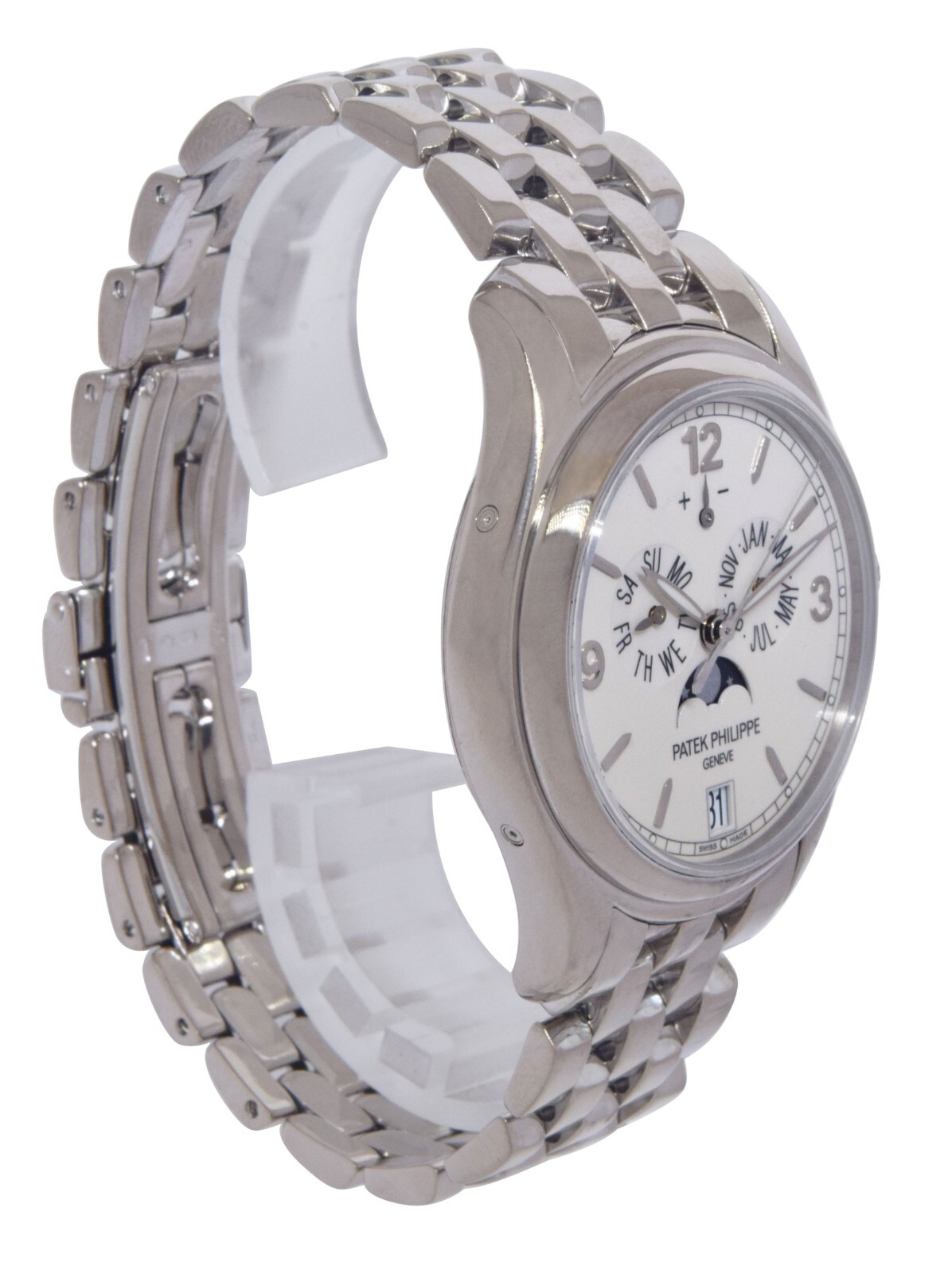 Patek Philippe Annual Calendar 18k White Gold Moon Phase 39mm Watch B/P 5146/1G