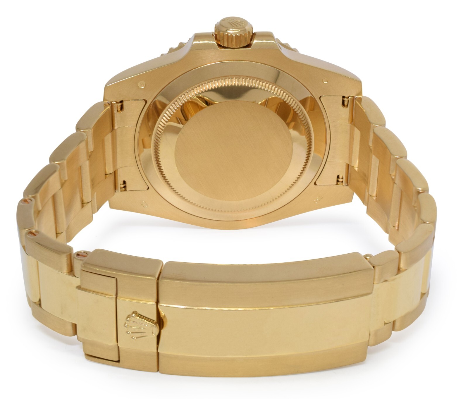 Rolex Submariner Date 18k Yellow Gold Blue Ceramic 40mm Watch +Card '19 116618