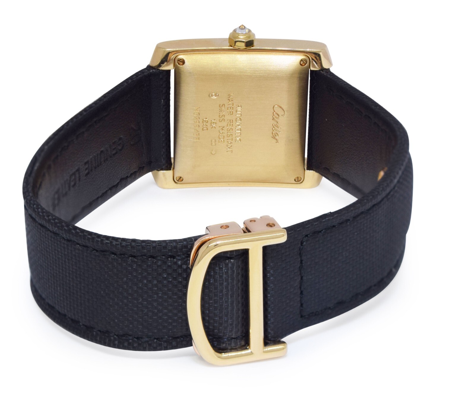 Cartier Tank Francaise Large 18k Yellow Gold Diamond Watch 1840 WE101051