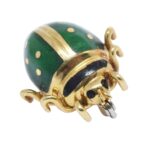 Ladybug 18k Yellow Gold & Enamel Pin Set of 3 Vibrant Blue/Green/Yellow Ladybug 18k Yellow Gold & Enamel Pin Set of 3 Vibrant Blue/Green/Yellow