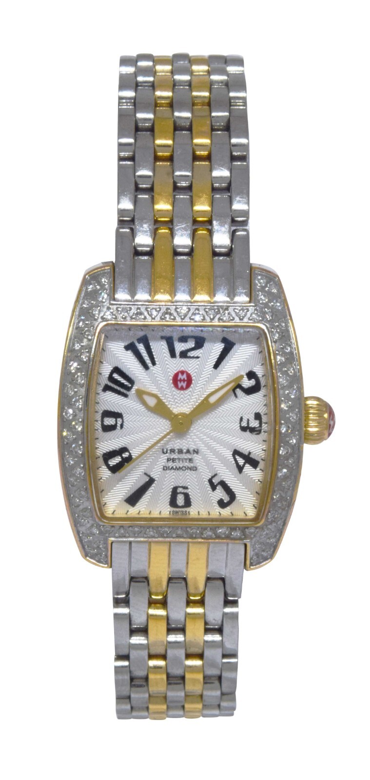 Michele Urban Petite Diamond Steel 2-Tone Ladies Quartz Watch MW02N01D