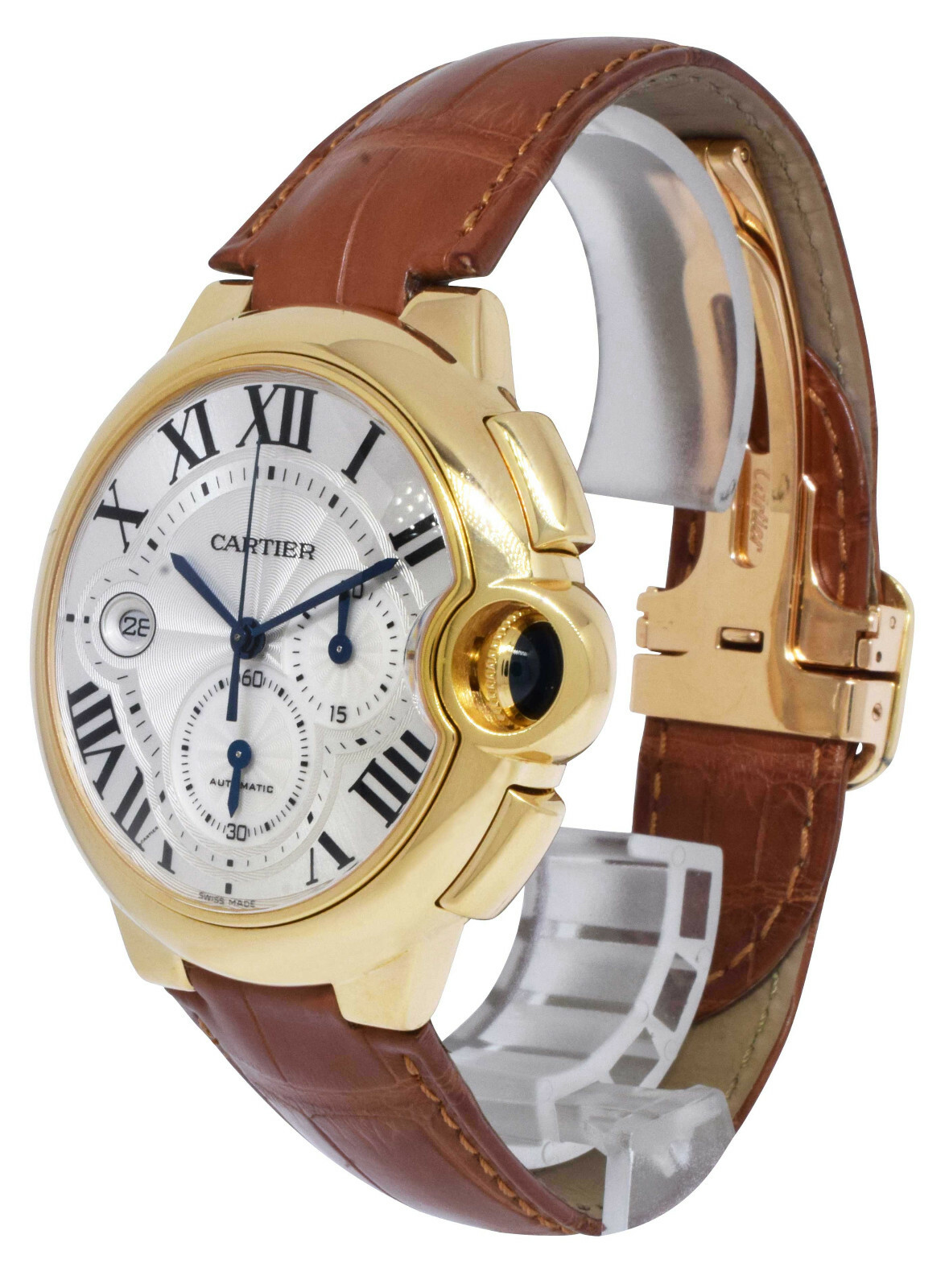 Cartier Ballon Bleu XL 44mm Chronograph 18k Yellow Gold Watch W6920007 3106 Cartier Ballon Bleu XL 44mm Chronograph 18k Yellow Gold Watch W6920007 3106