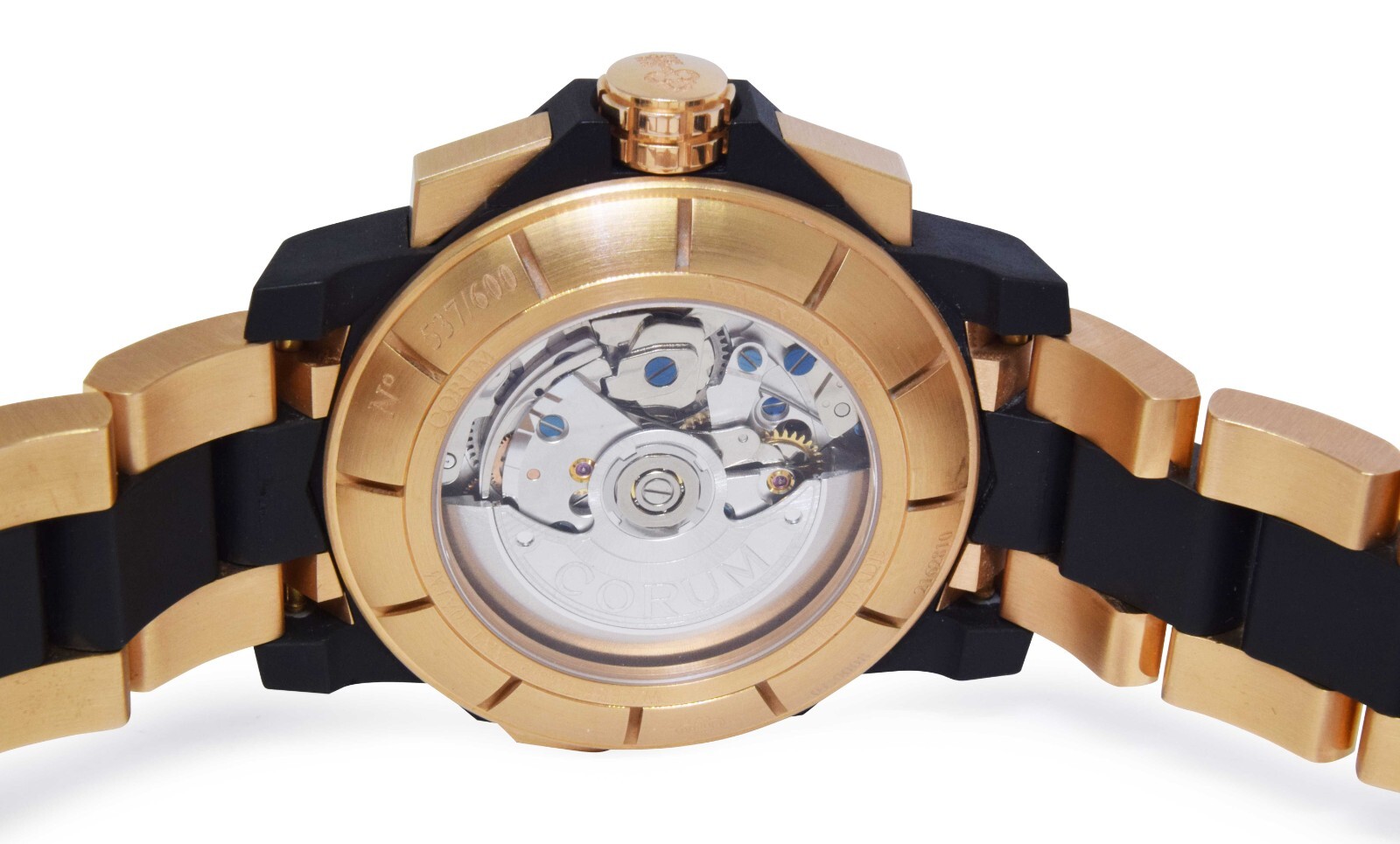 Corum Admirals Cup Challenge 44 Split Chronograph 18k RG Watch B/P 60923.165605