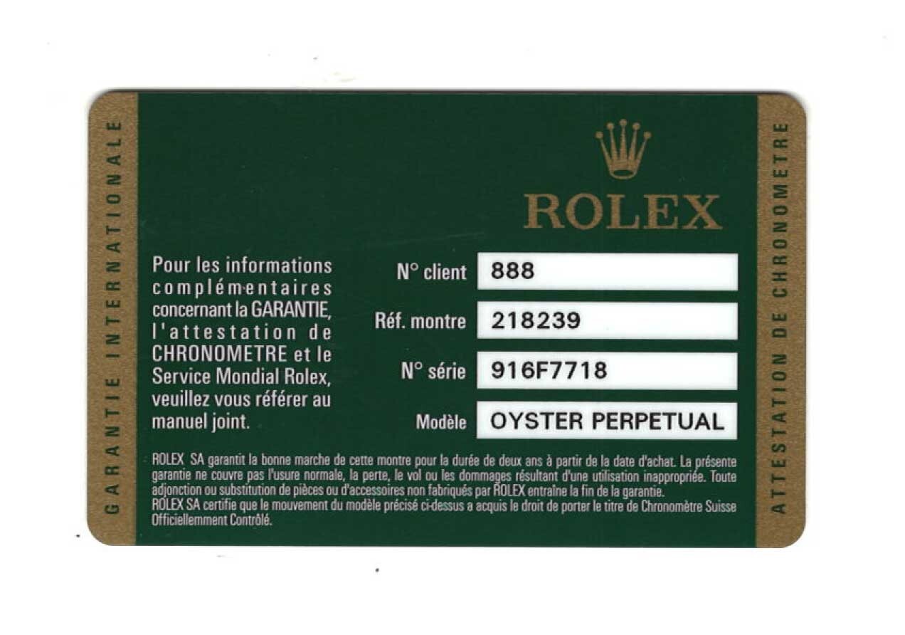 Rolex Day-Date II President 18k WG Ivory Concentric 41mm Watch '12 B/P 218239