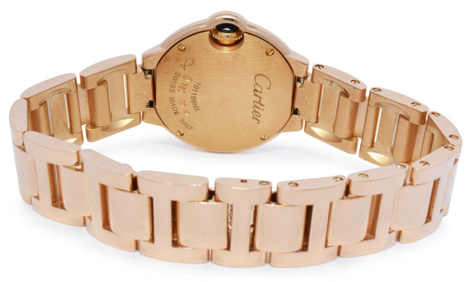 Cartier Ballon Bleu 28mm 18k Rose Gold Ladies Quartz Watch BoxBook W69002Z2 3007