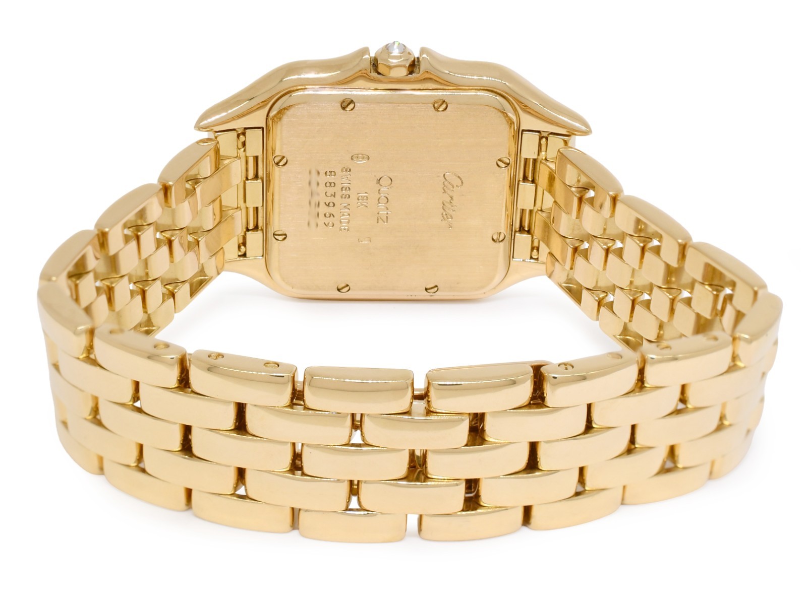 Cartier Panthere Large 18k Yellow Gold & Diamond Quartz Watch 883969