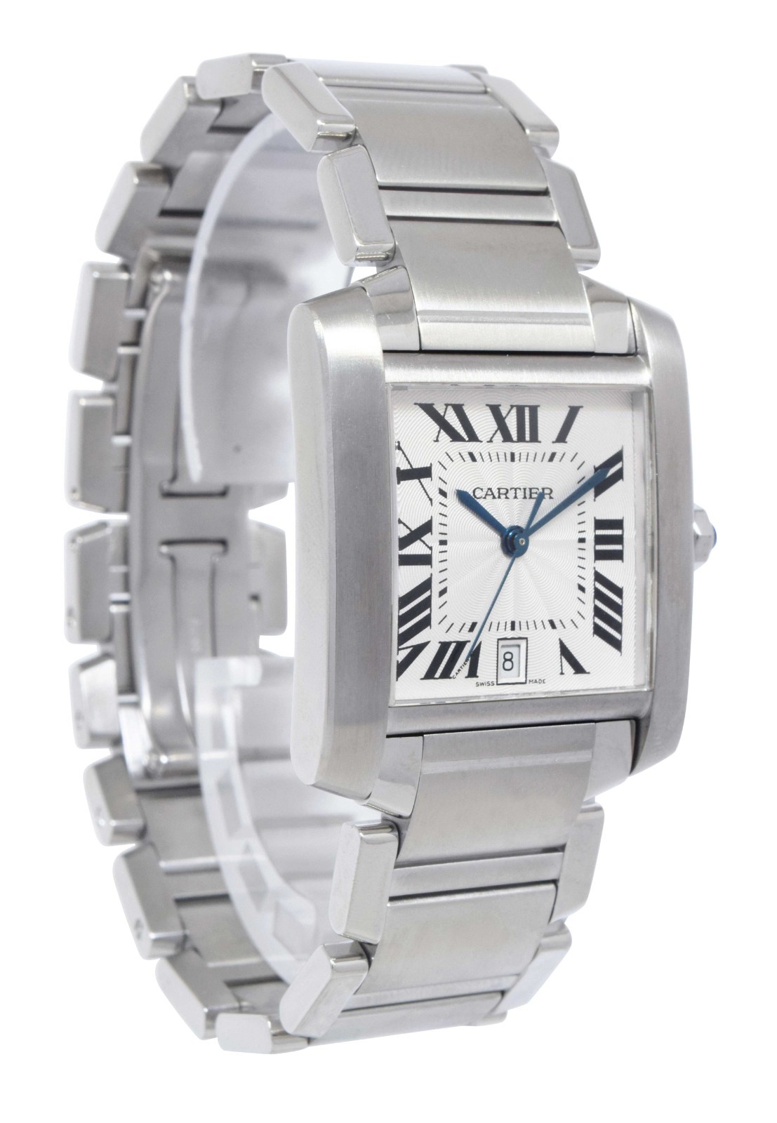 Cartier Tank Francaise Large Stainless Steel Automatic Watch 2302
