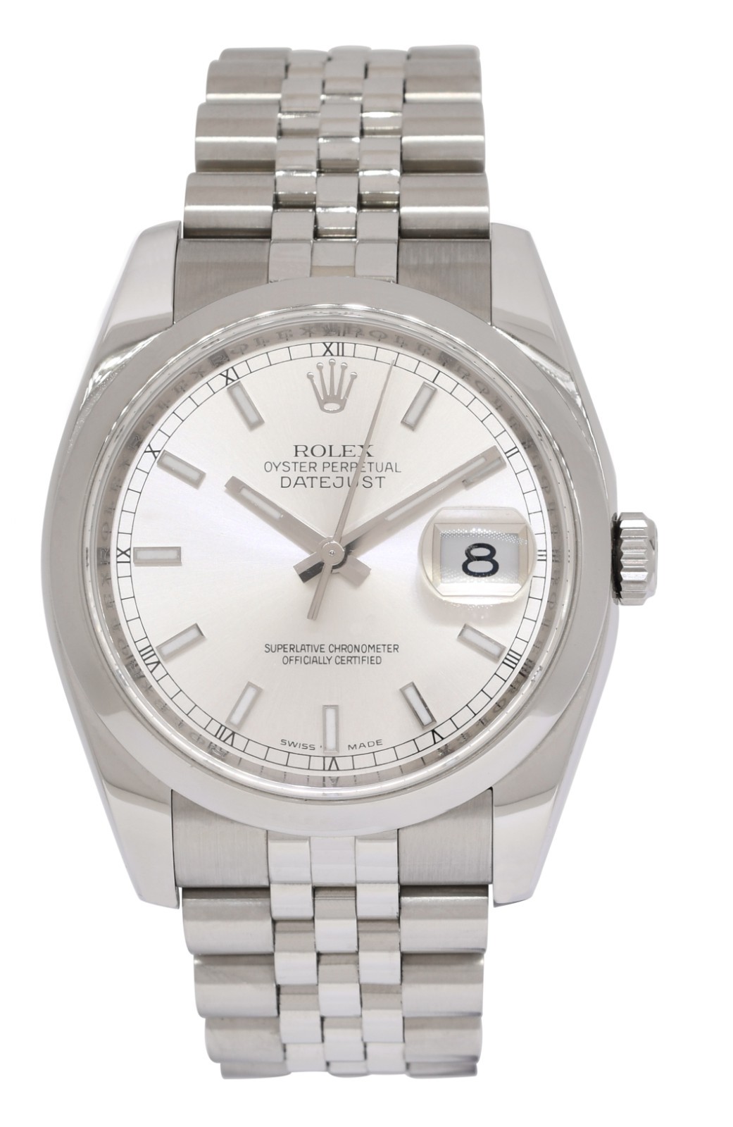 Rolex Datejust Steel Silver Dial Jubilee Bracelet 36mm Watch V 116200 Rolex Datejust Steel Silver Dial Jubilee Bracelet 36mm Watch V 116200