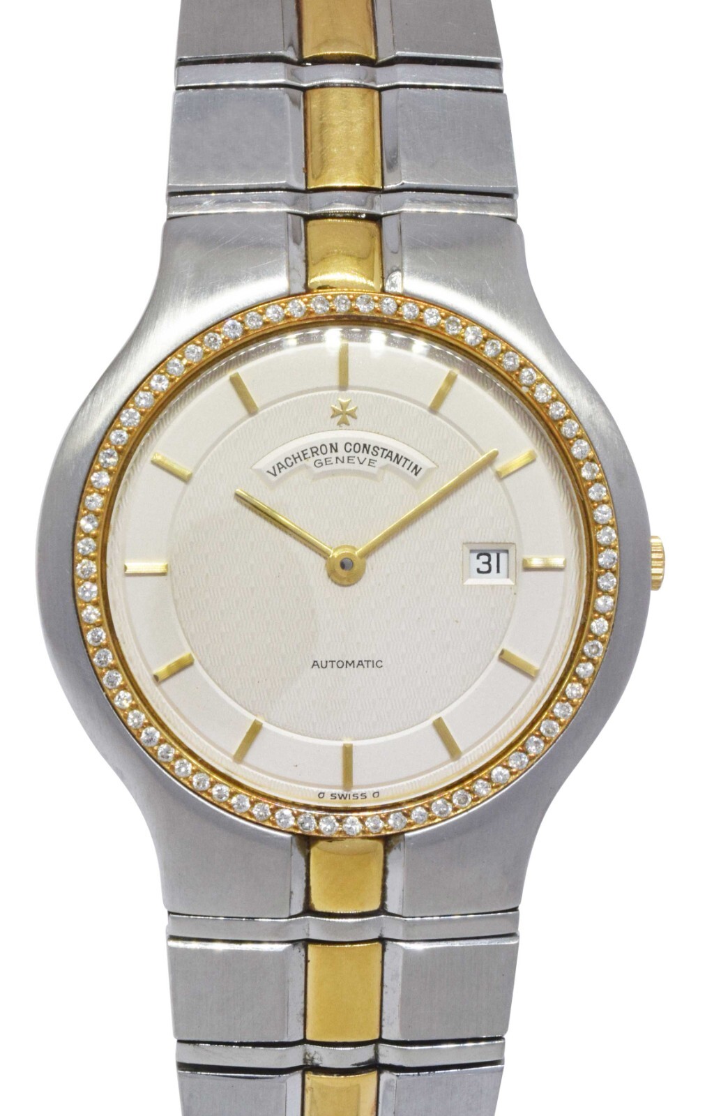 Vacheron Constantin Phidias Steel /18k YG 33mm Diamond Watch Automatic 602408 Vacheron Constantin Phidias Steel /18k YG 33mm Diamond Watch Automatic 602408