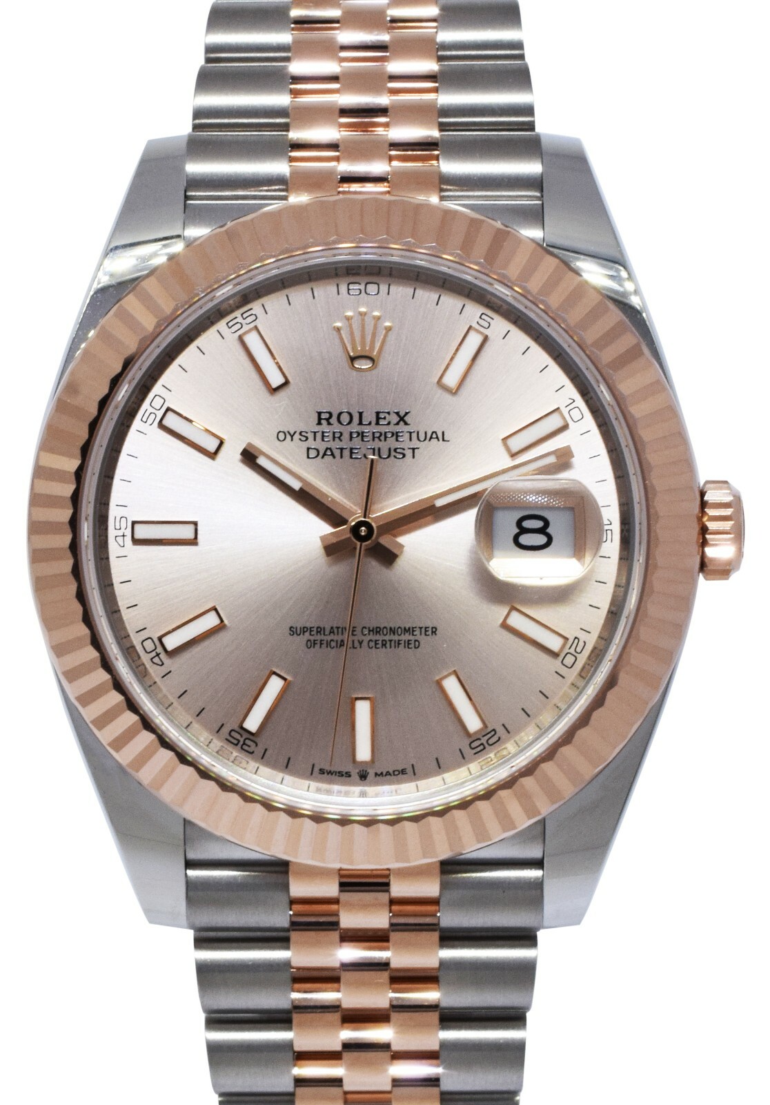 NOS Rolex Datejust 41 18k Rose Gold/Steel Sundust Dial Mens Watch B/P '21 126331 NOS Rolex Datejust 41 18k Rose Gold/Steel Sundust Dial Mens Watch B/P '21 126331
