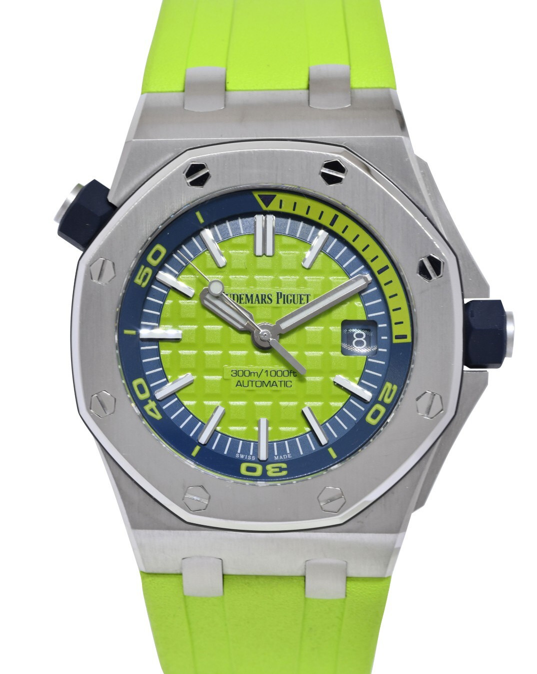 Audemars Piguet Royal Oak Offshore Diver Steel Green Dial 42mm Watch 15710ST Audemars Piguet Royal Oak Offshore Diver Steel Green Dial 42mm Watch 15710ST
