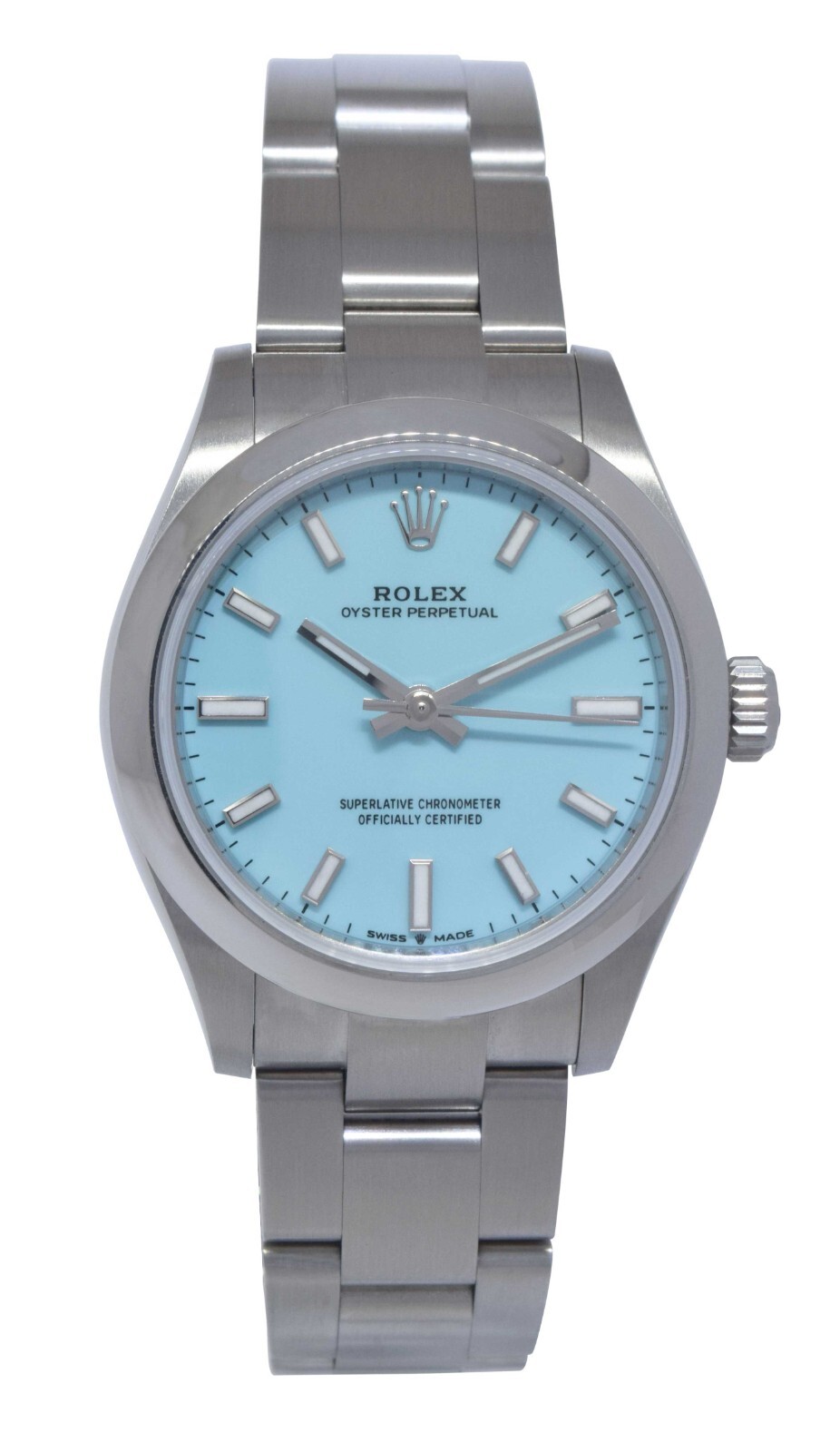 Rolex Oyster Perpetual 31 Steel Turquoise Dial Ladies Watch B/P '22 277200