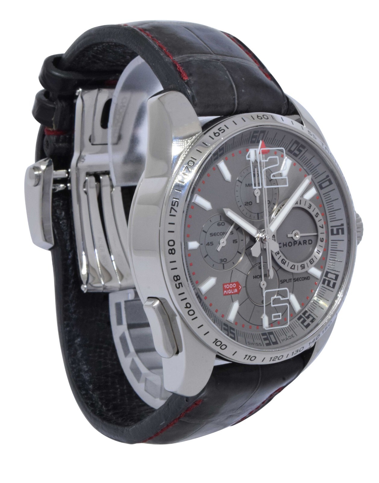 Chopard Mille Miglia GT XL Chrono Split Second Steel Grey 44mm Watch B/B 16/8513