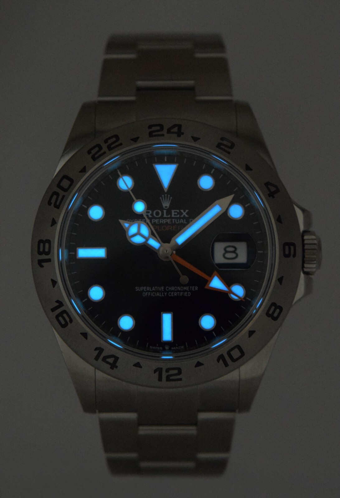 Rolex Explorer II GMT Steel Black Dial Mens 42mm Watch 226570