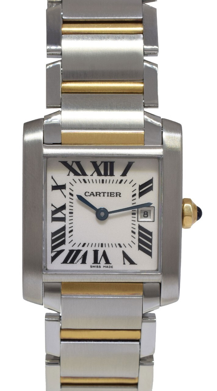 Cartier Tank Francaise Medium Yellow Gold/Steel Ladies Watch W51012Q4 2465
