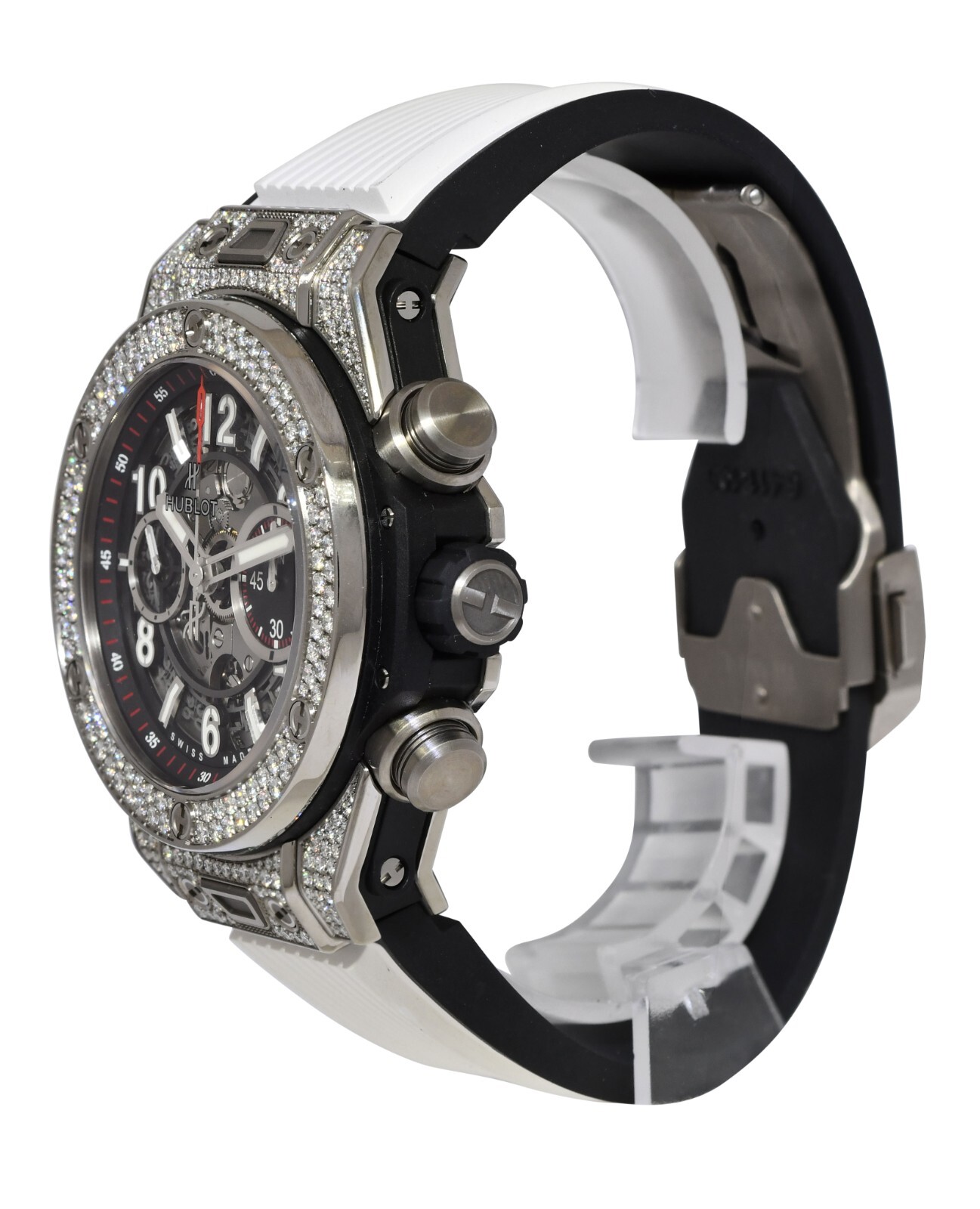 Hublot Big Bang Unico Titanium Pave Diamond 45mm Watch 411.NX.1170.RX.1704