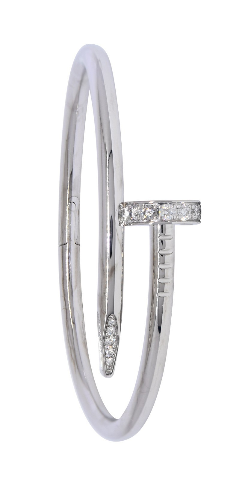Cartier Juste Un Clou Bracelet 15cm 18k White Gold & Diamond Nail B6048715 Cartier Juste Un Clou Bracelet 15cm 18k White Gold & Diamond Nail B6048715