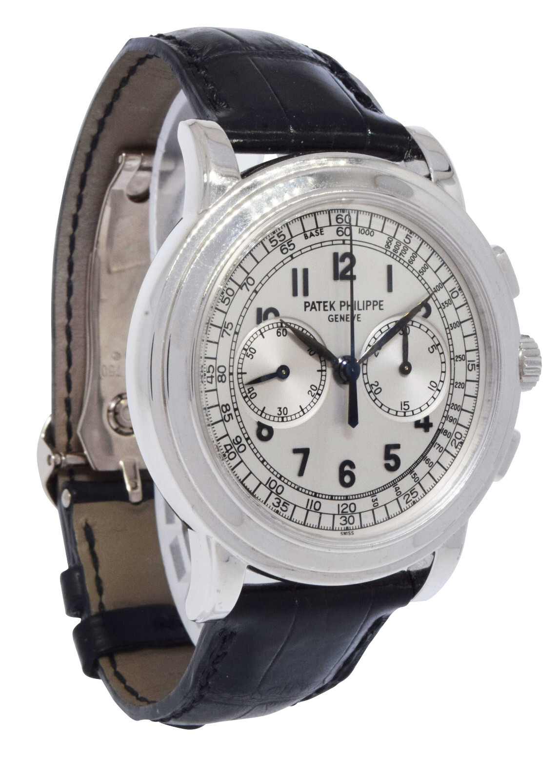 Patek Philippe Chronograph 5070 18k White Gold Mens 42mm Watch +Archives 5070G