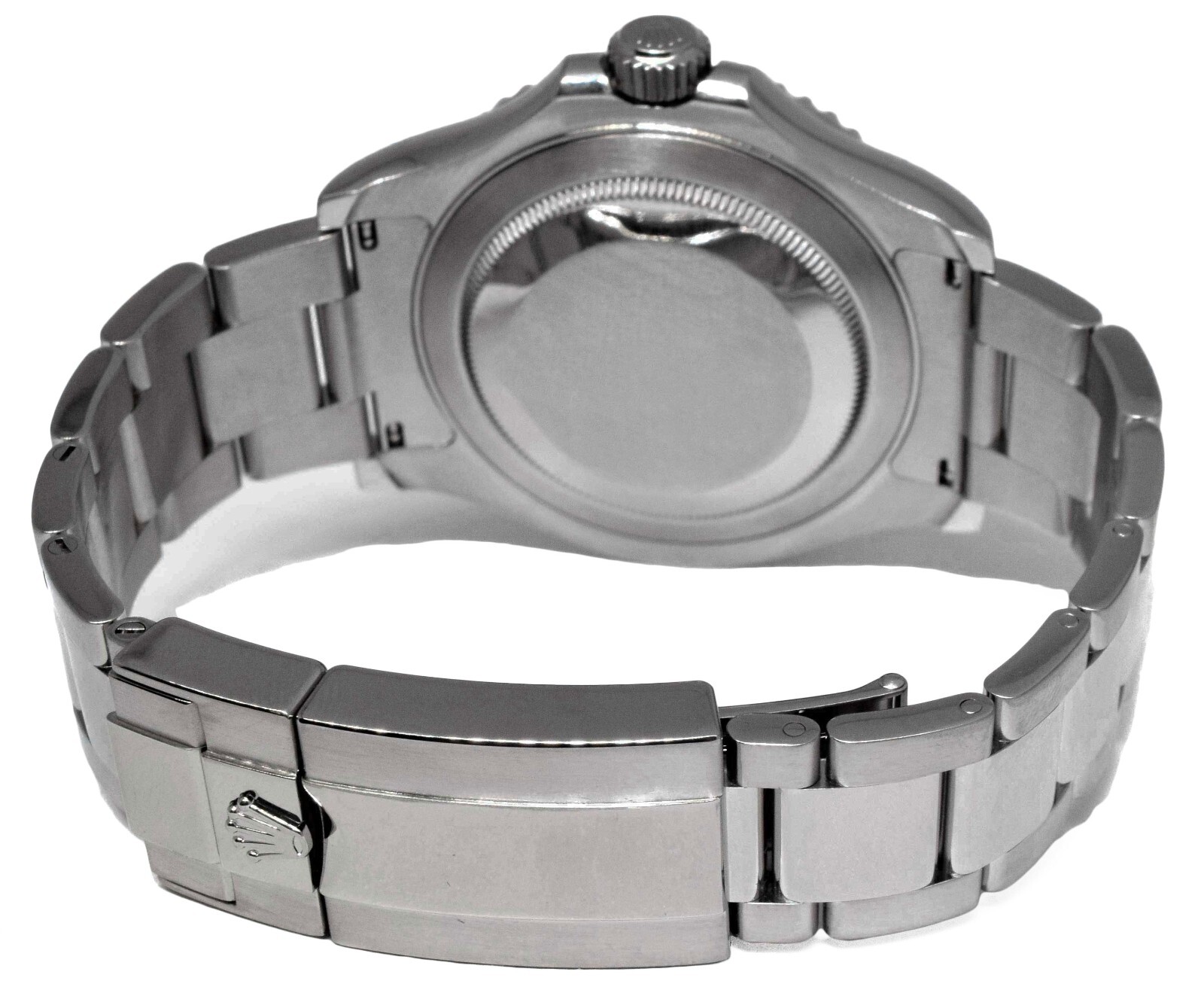 Rolex Yacht-Master Steel & Platinum Bezel Blue Dial Mens 40mm Watch +Card 116622